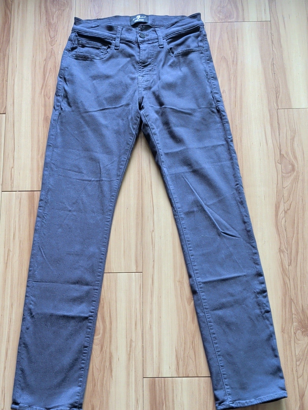 7 For All Mankind Women's Skinny Jeans - Charcoal Gray